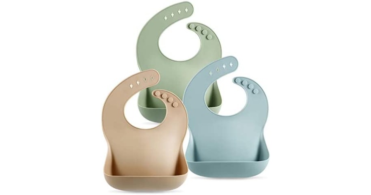 PandaEar Set of 3 Cute Silicone Baby Bibs Review