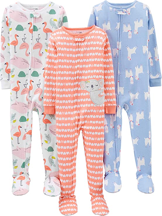 Review: Simple Joys by Carter’s Toddlers and Baby Girls’ Snug-Fit Footed Cotton Pajamas